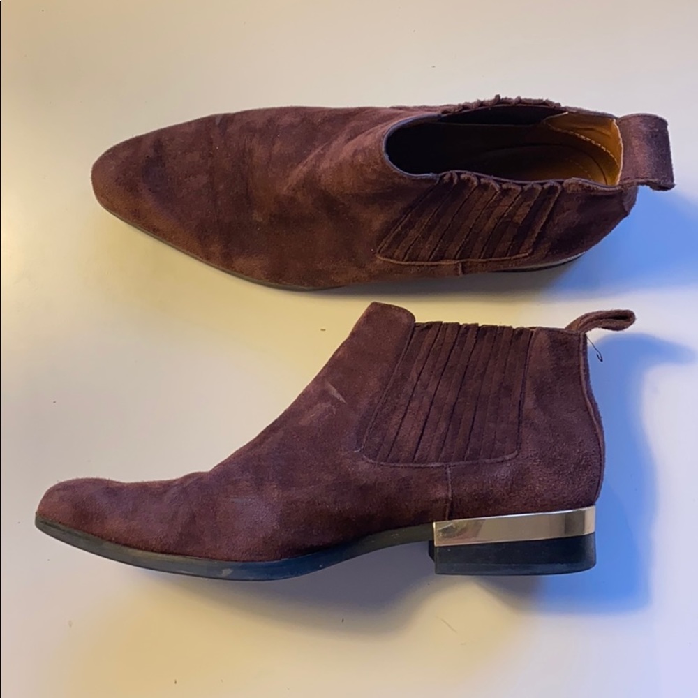 Zara suede ankle booties